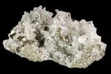 Quartz and Pyrite Crystal Cluster - Peru #99677-1